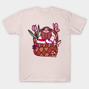 Easter Basket Sloth T-Shirt